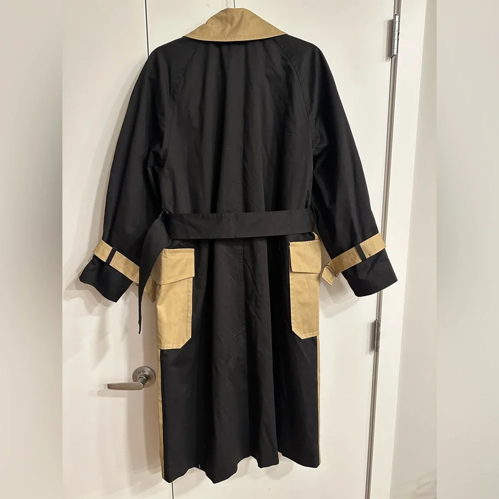 OROTON 2-COLOUR TRENCH COAT OVERSIZED - Picture 9 of 15